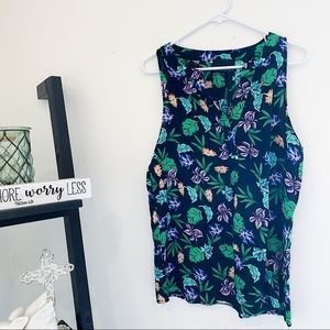 🖤 Cynthia Rowley Floral Tank / Medium